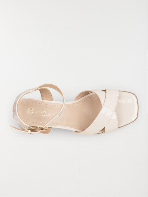 Sandales talon haut beige femme (36-41) Sandales talon haut beige femme (36-41)