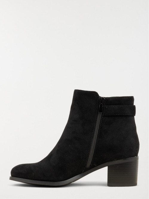 Bottines suédine à talon...