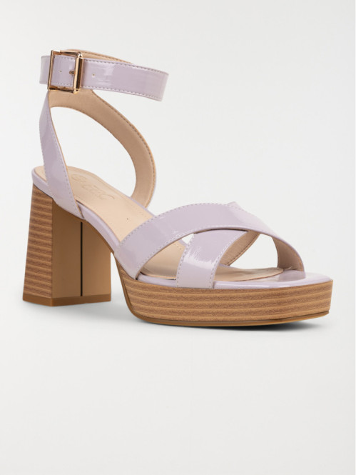 Sandale à talon haut lilas femme (36-41) Sandale à talon haut lilas femme (36-41)