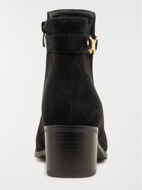 Bottines suédine à talon...
