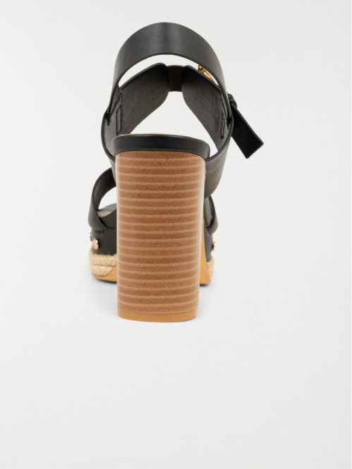 Sandale talon haut femme noir (36-41) Sandale talon haut femme noir (36-41)