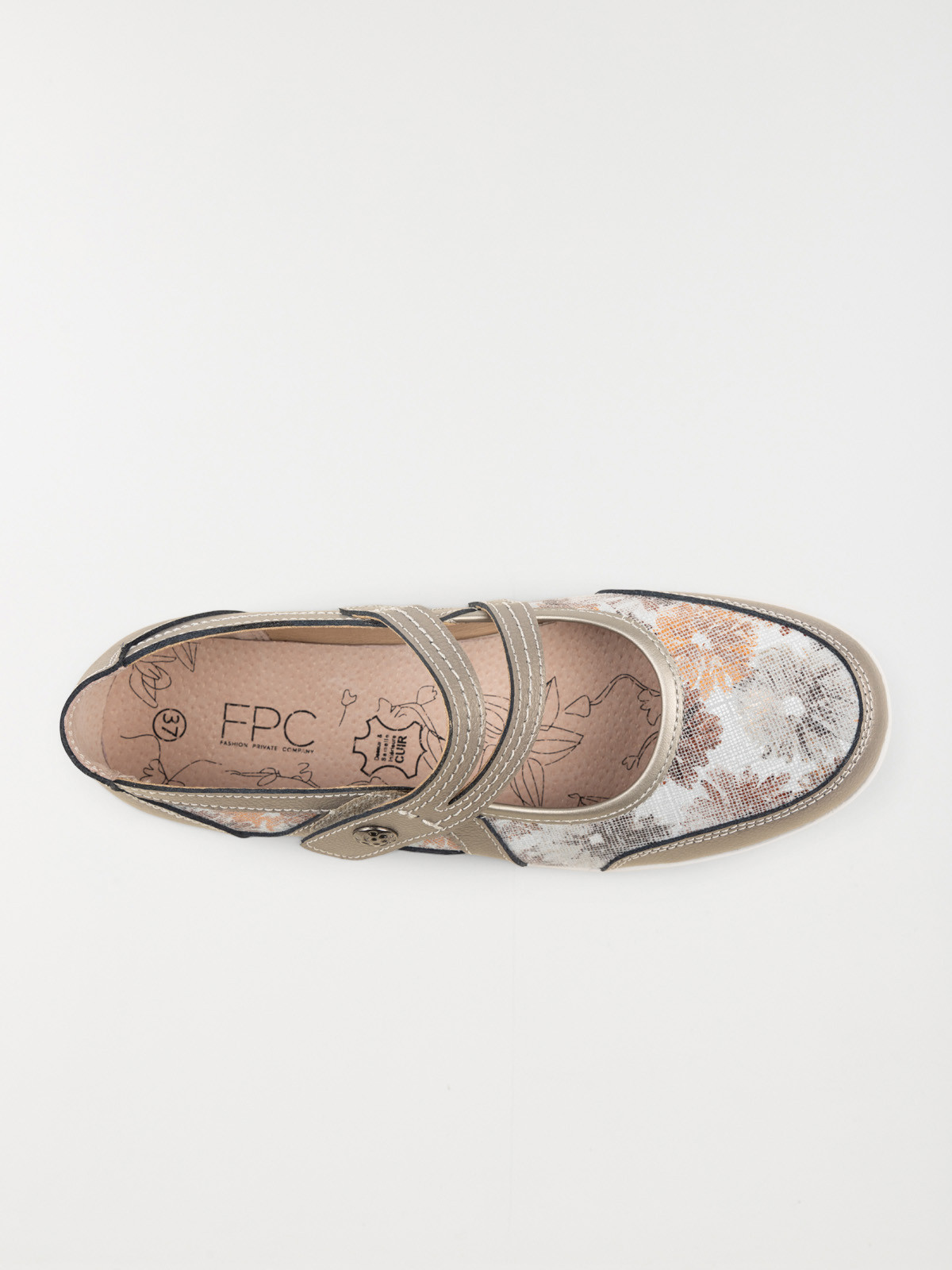 Ballerines confort femme bronze (37-42) Ballerines confort femme bronze (37-42)