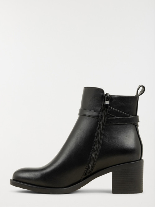 Bottines noires à talon femme (36-41) Bottines noires à talon femme (36-41)