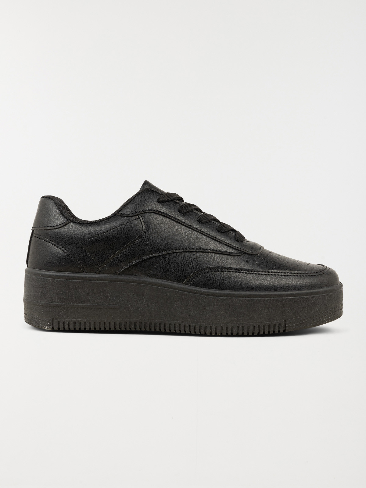 Baskets noires à lacets femme (36-41)
