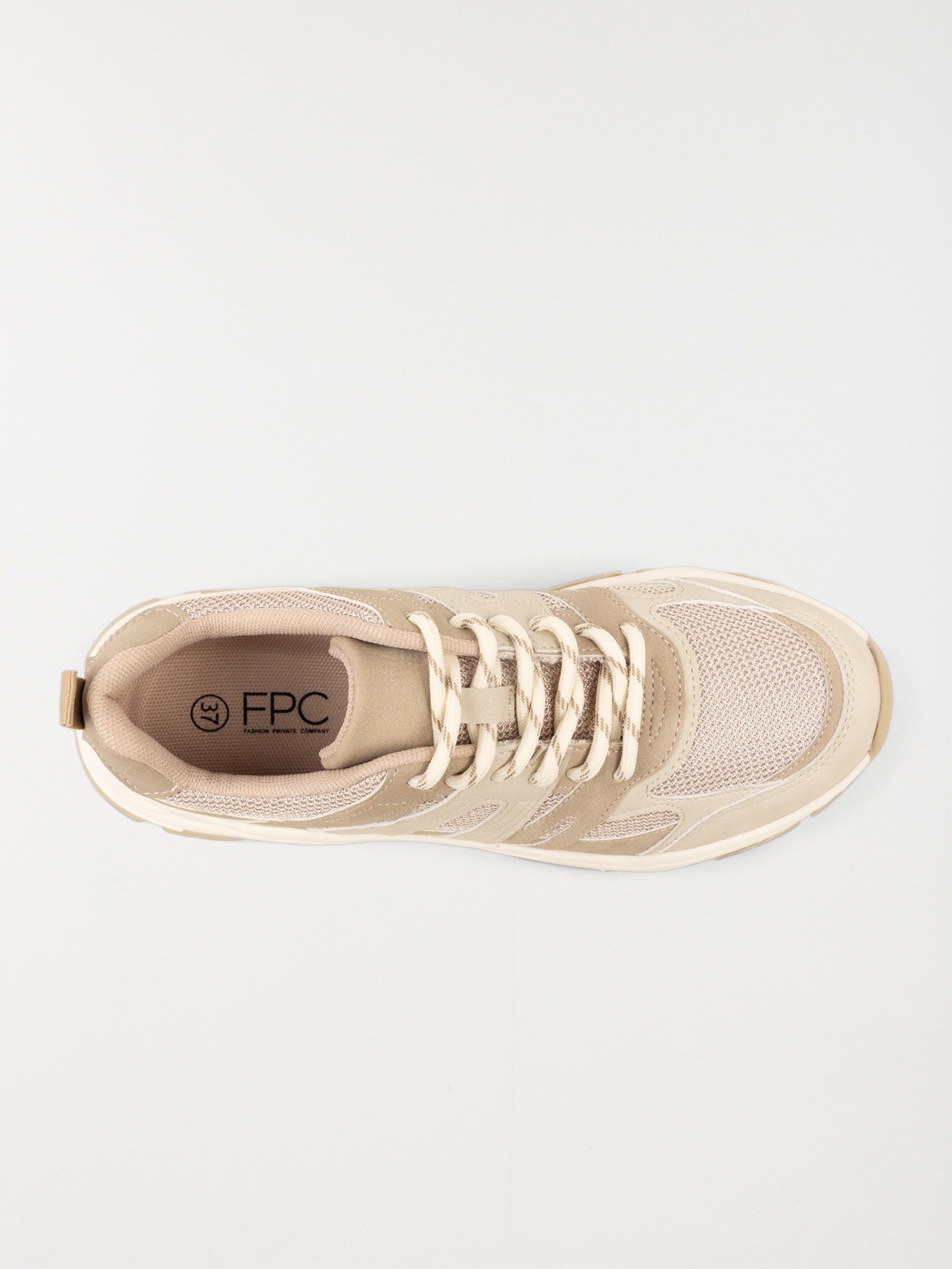 Baskets beige femme basses (36-41)