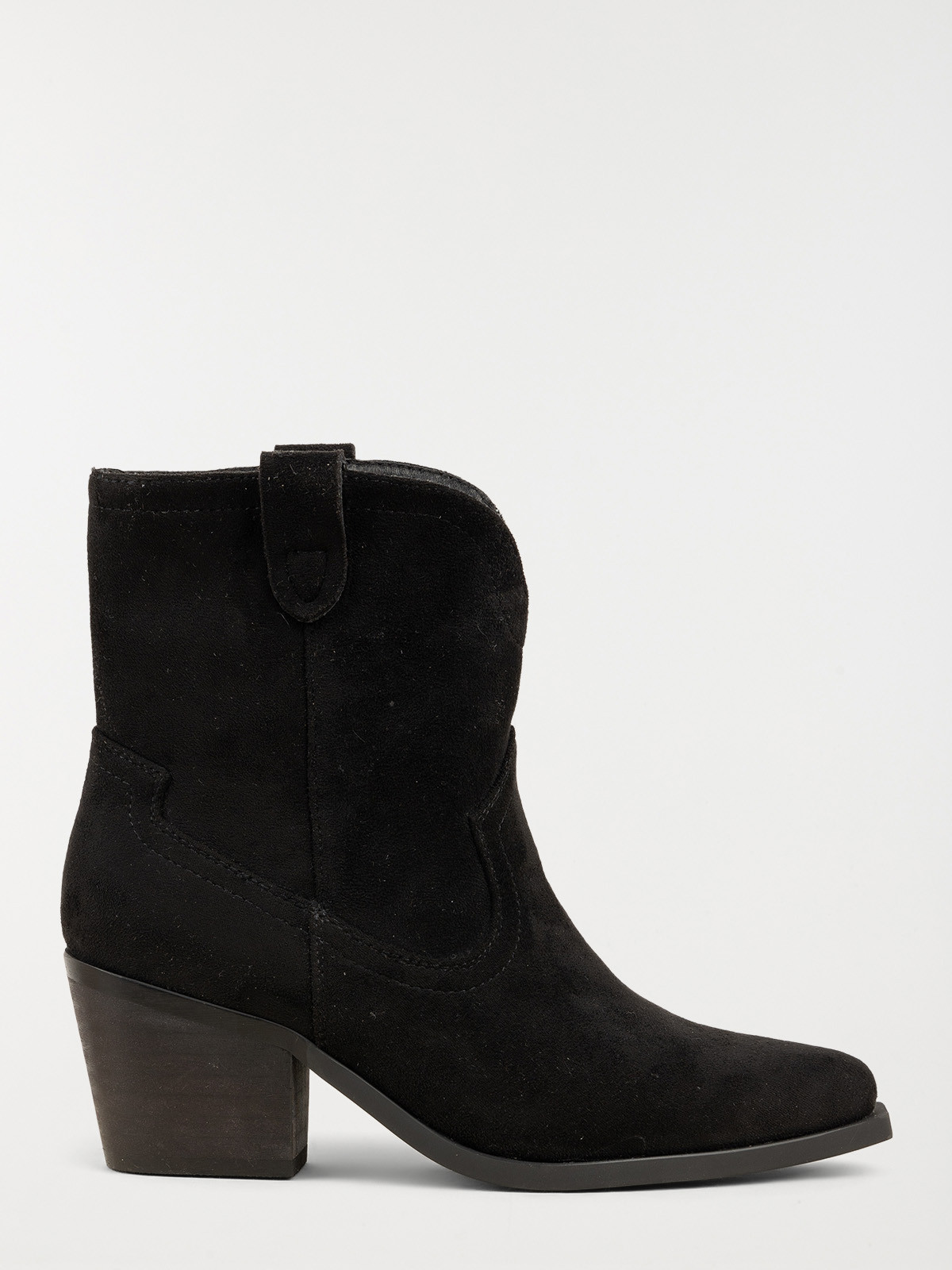 Bottine en suédine à talon femme (36-41)