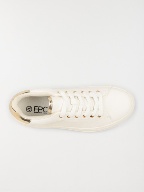 Baskets basses gold femme...