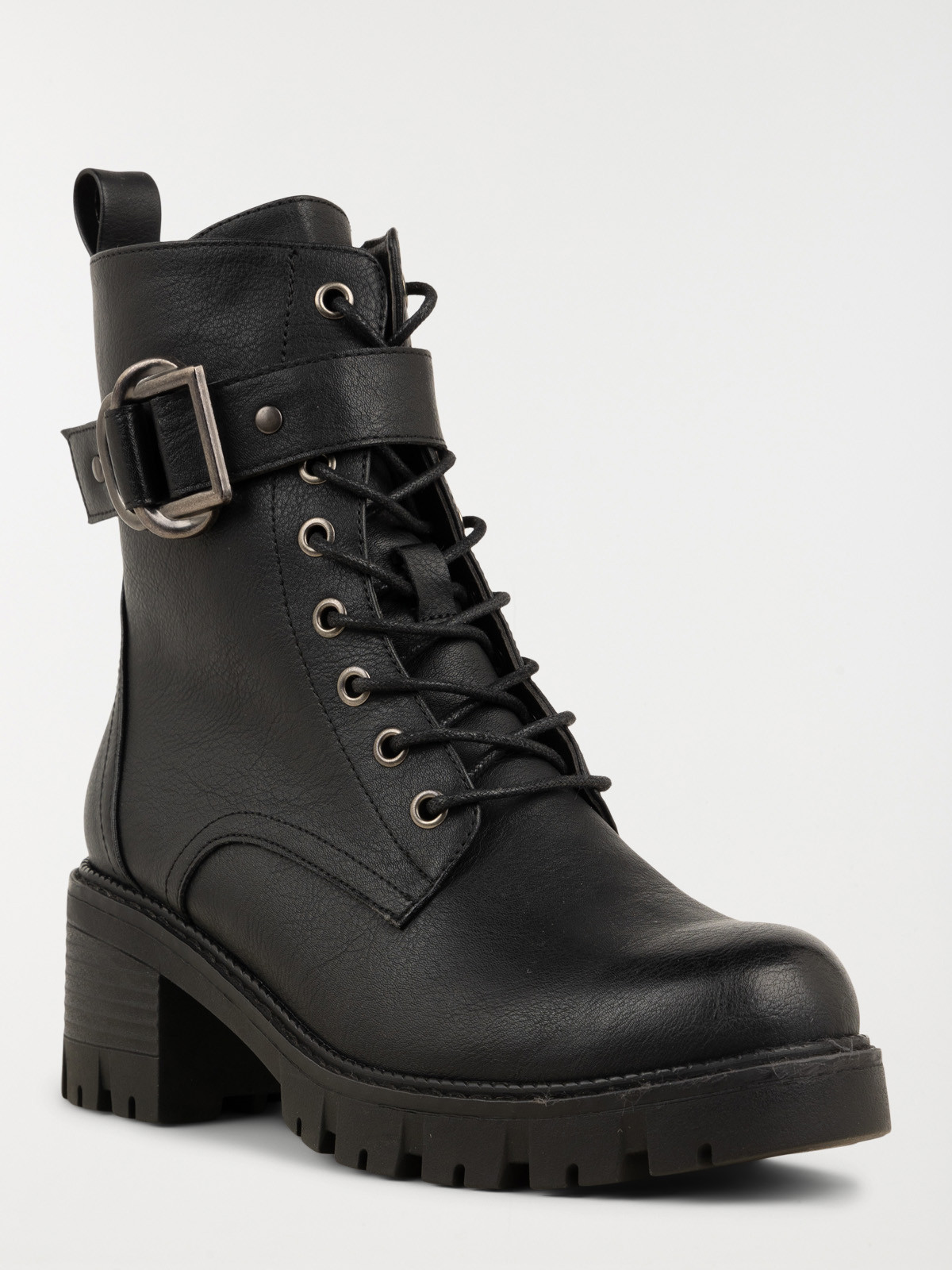 Bottines à lacets femme noires (36-41) Bottines à lacets femme noires (36-41)