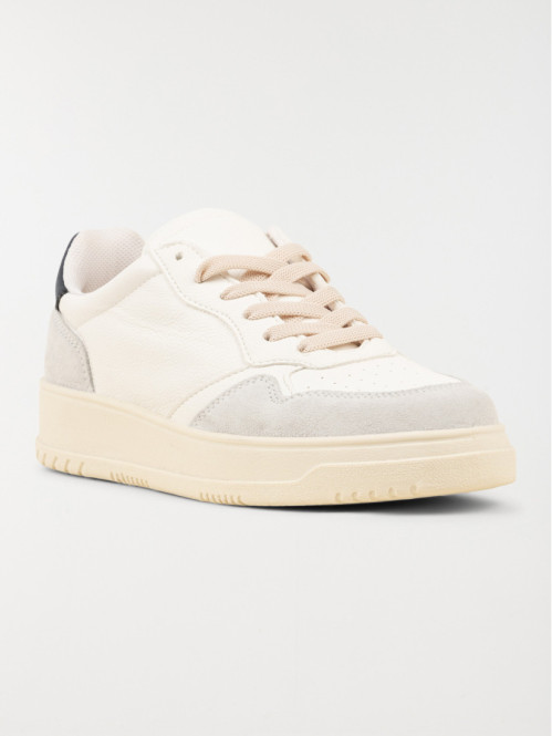 Basket blanche et marine femme (36-41)