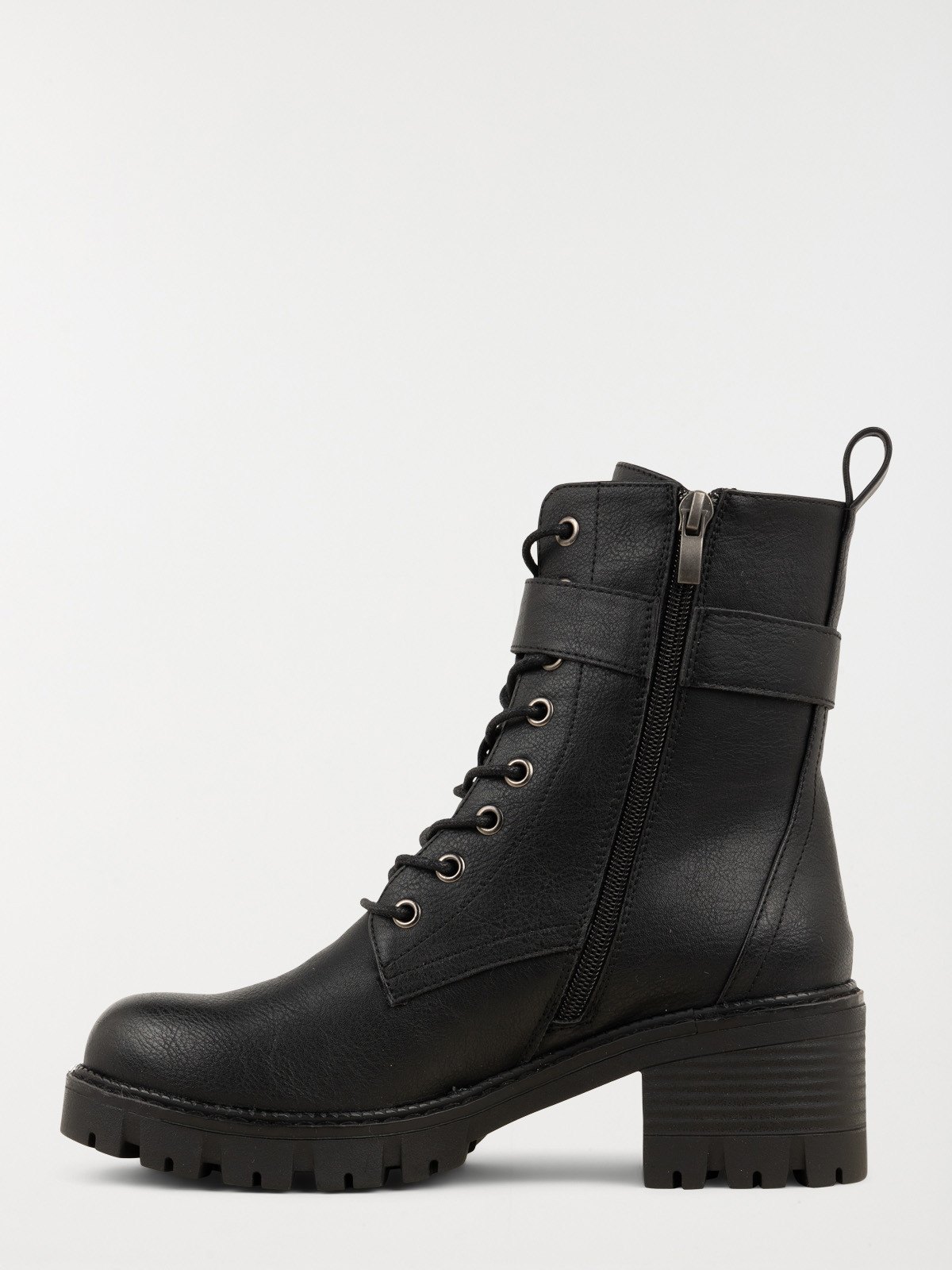 Bottines à lacets femme noires (36-41) Bottines à lacets femme noires (36-41)