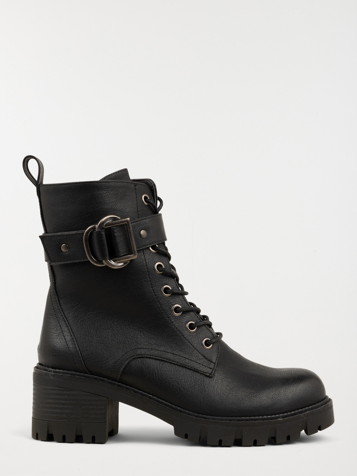 Bottines à lacets femme noires (36-41) Bottines à lacets femme noires (36-41)