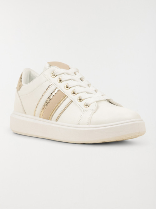 Basket blanche et dorée femme (36-41) Basket blanche et dorée femme (36-41)