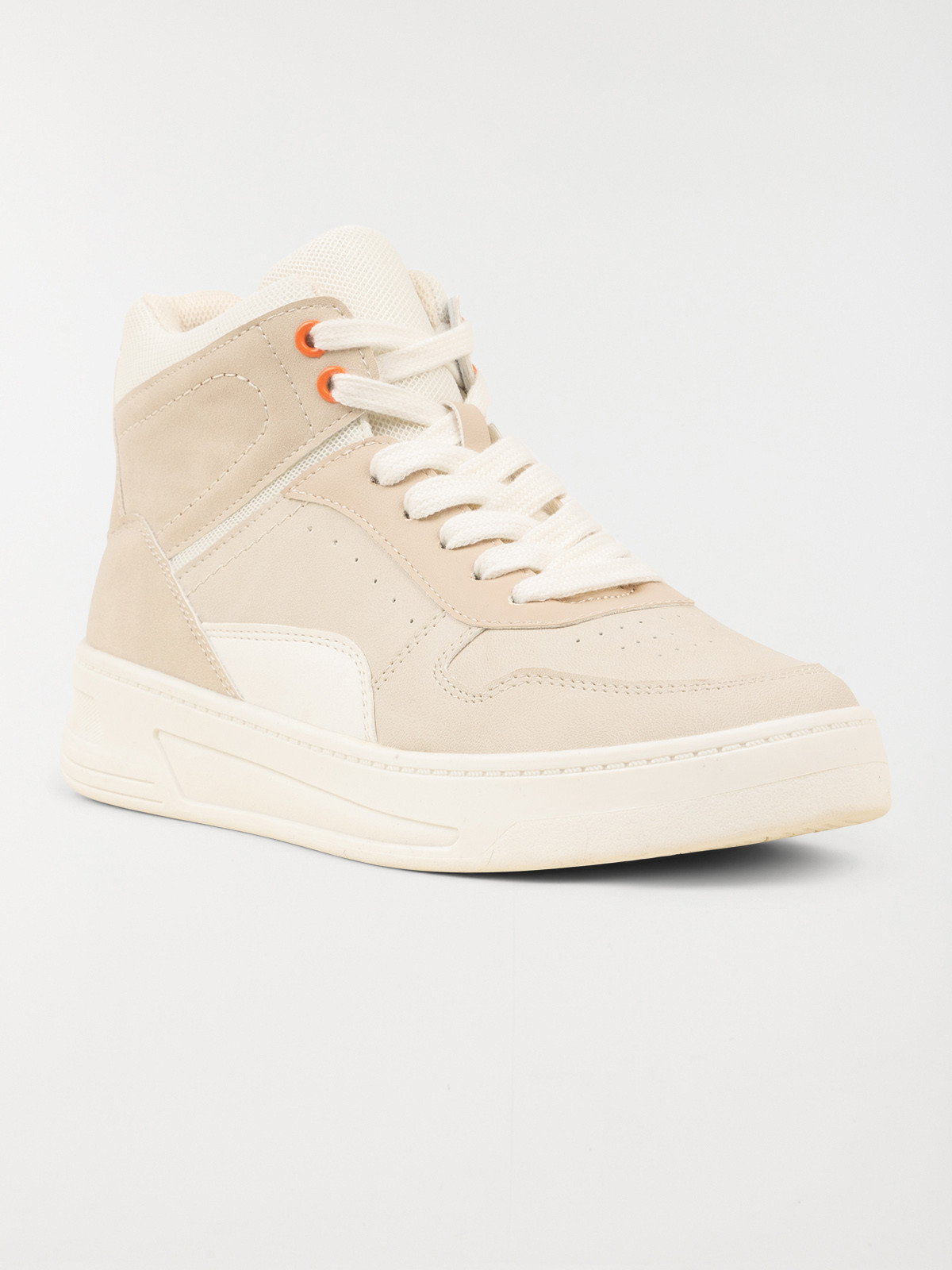 Baskets montantes femme beige (36-41)
