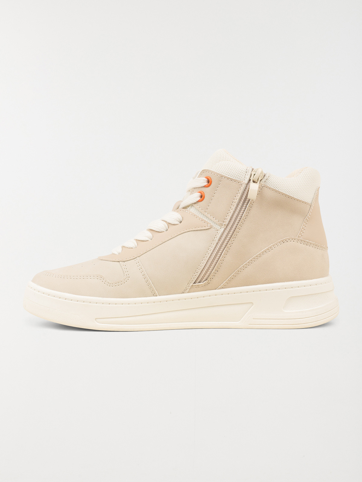 Baskets montantes femme beige (36-41)