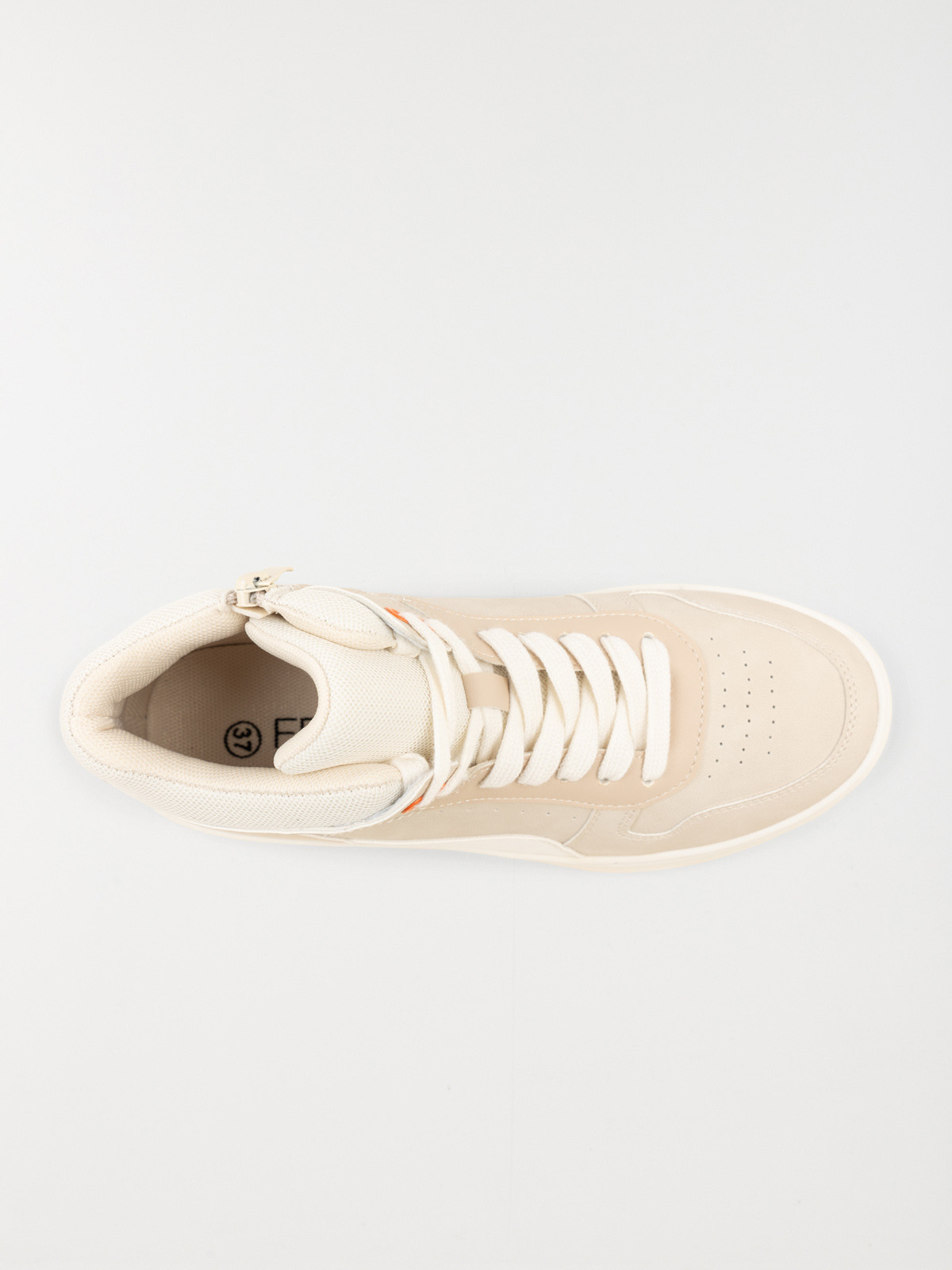 Baskets montantes femme beige (36-41)