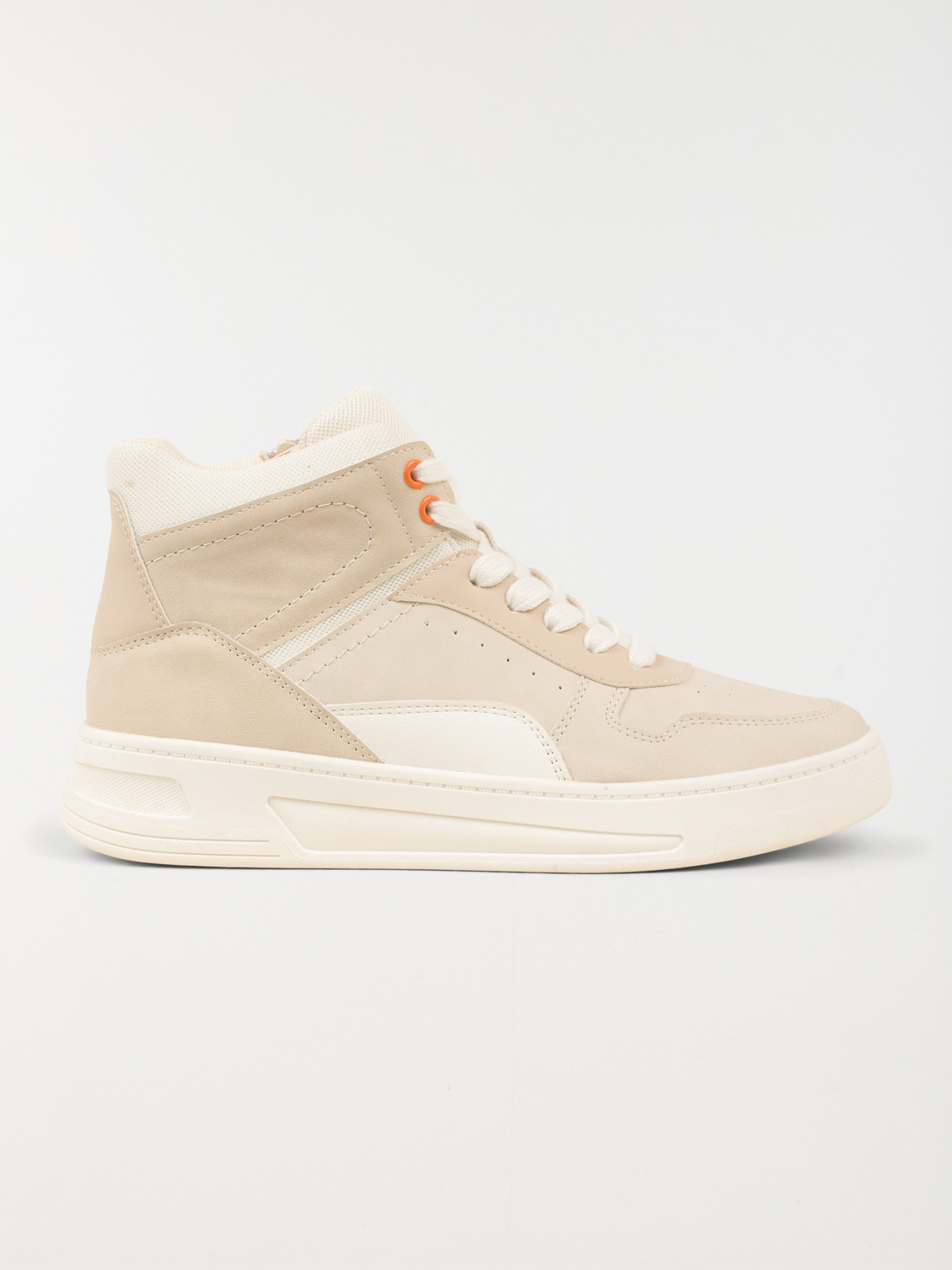 Baskets montantes femme beige (36-41)