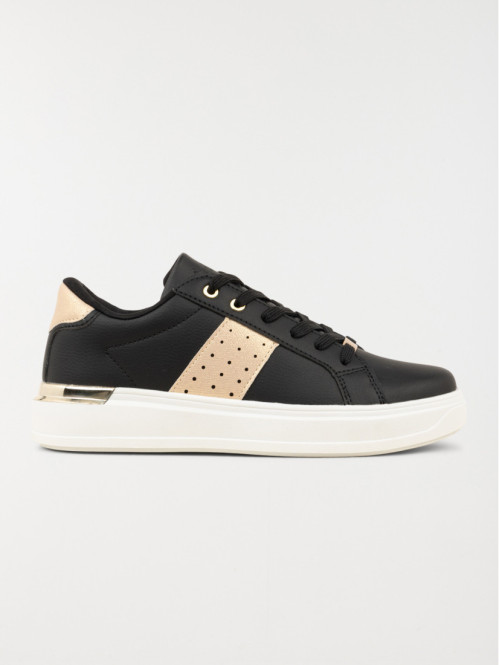 Baskets noires basses femme (36-41)