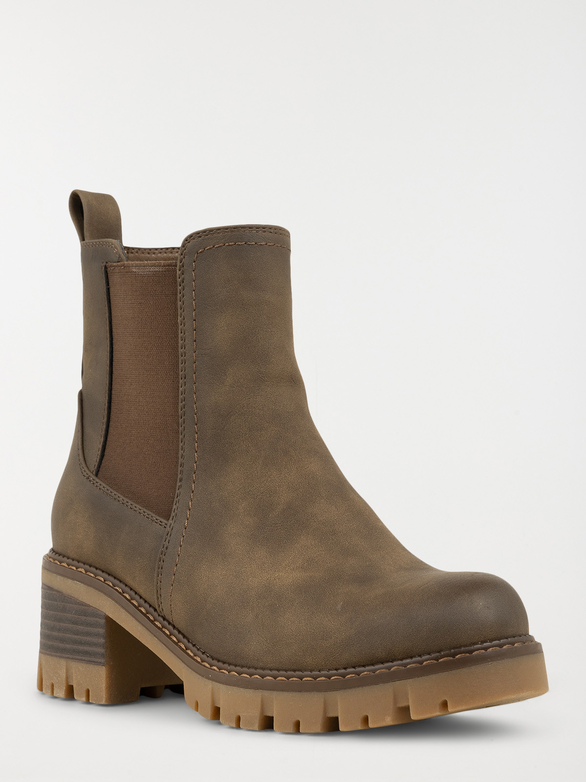 Bottines à talons femme camel (36-41) Bottines à talons femme camel (36-41)