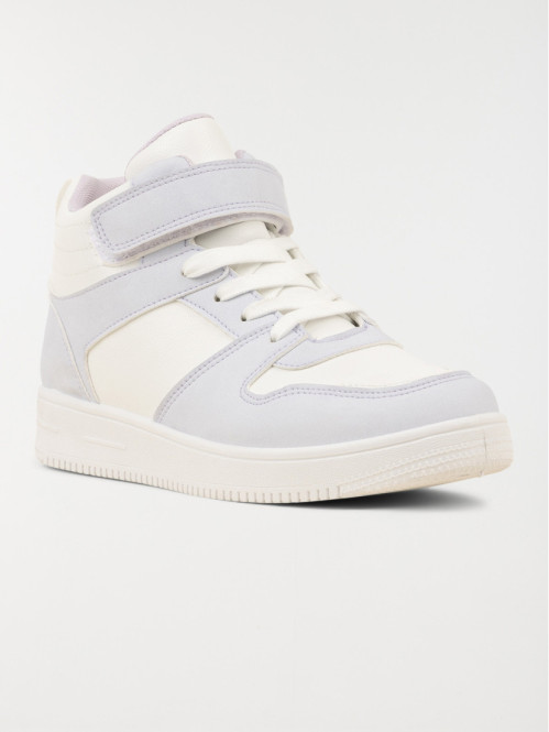 Baskets montantes blanches femme (36-41)