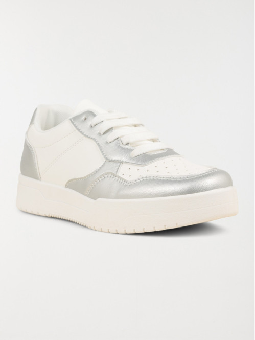 Baskets basses blanches femme (36-41)