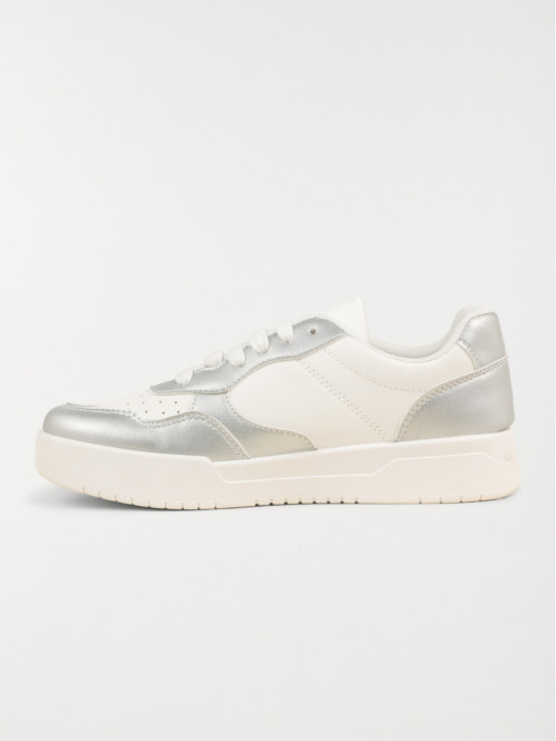 Baskets basses blanches femme (36-41)