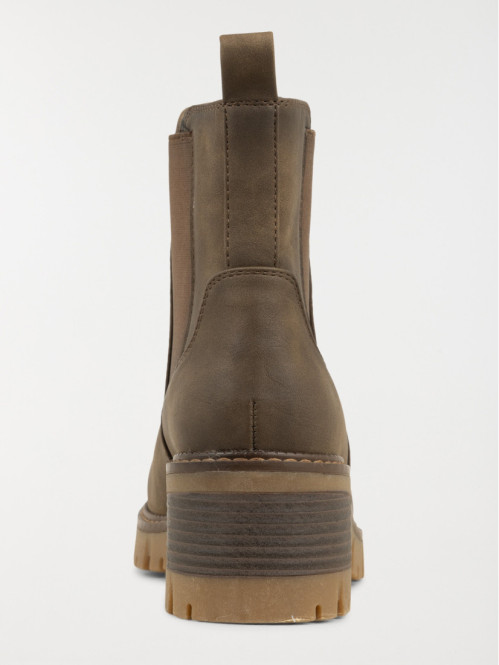 Bottines à talons femme camel (36-41) Bottines à talons femme camel (36-41)