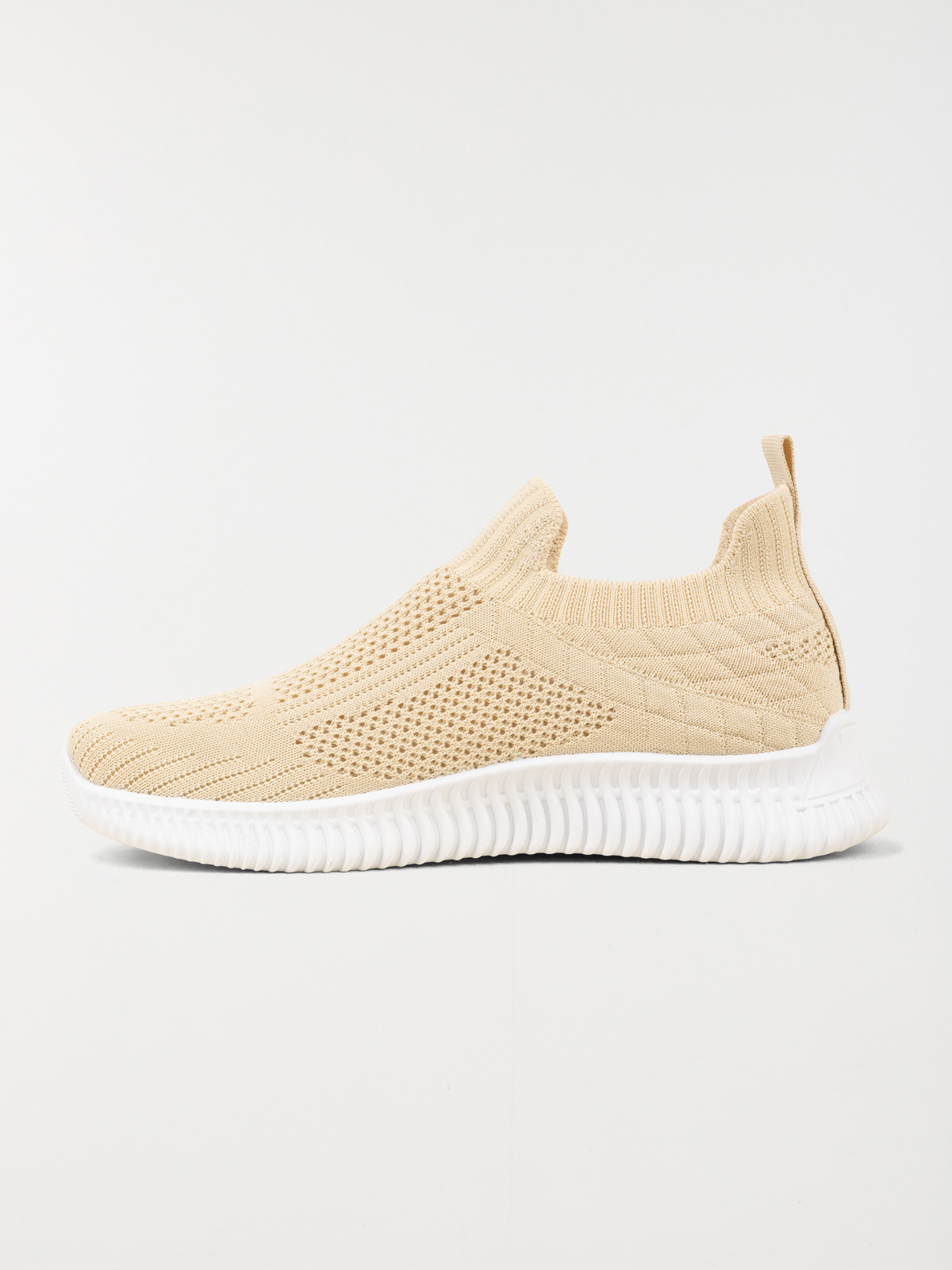 Basket chaussette femme beige (36-41)