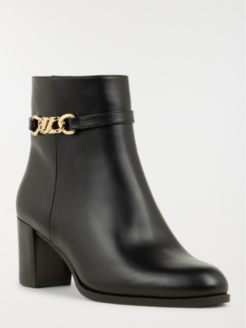 Bottine noire chaine dorée femme (36-41) Bottine noire chaine dorée femme (36-41)