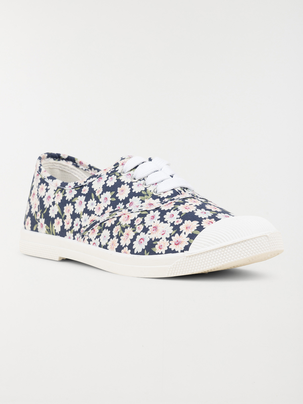 Basket toile motif floral femme (36-41) Basket toile motif floral femme (36-41)