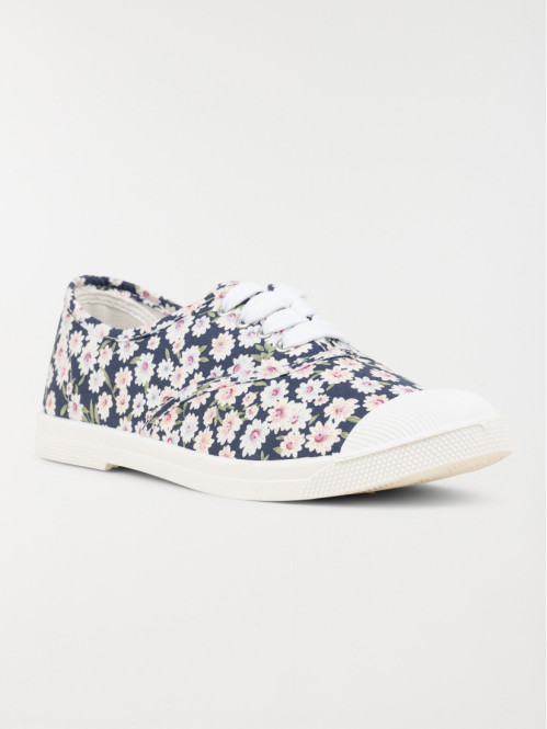 Basket toile motif floral femme (36-41) Basket toile motif floral femme (36-41)