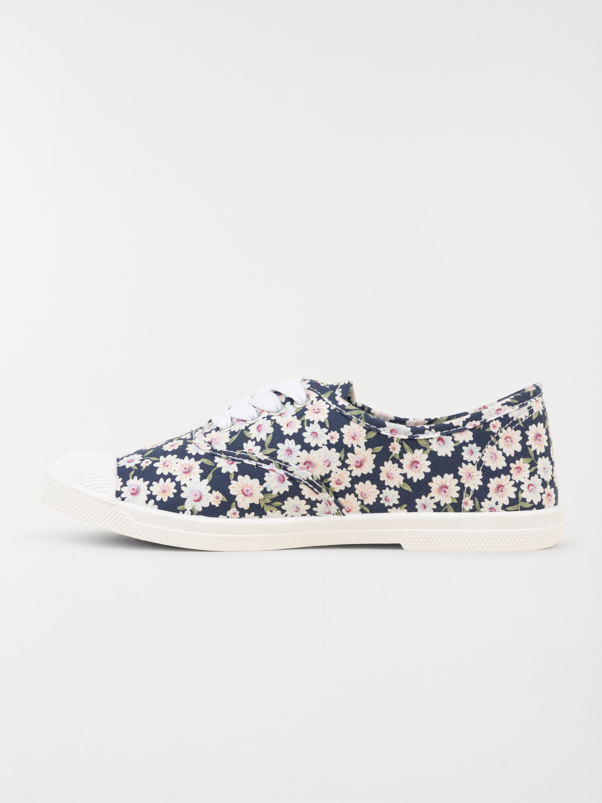 Basket toile motif floral femme (36-41) Basket toile motif floral femme (36-41)