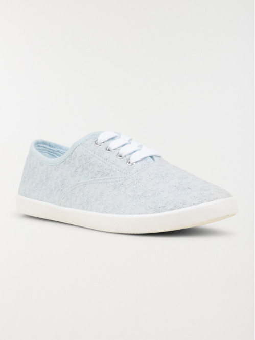Basket toile femme brodée (36-41) Basket toile femme brodée (36-41)