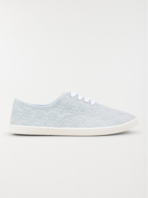 Basket toile femme brodée (36-41)
