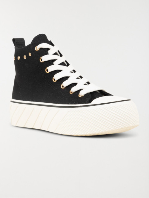 Basket toile montante femme outlet