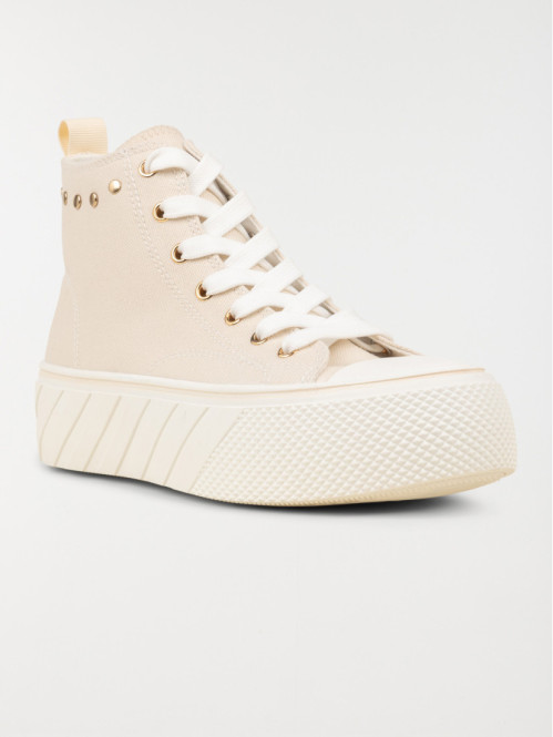 Basket toile montante beige (36-41) Basket toile montante beige (36-41)