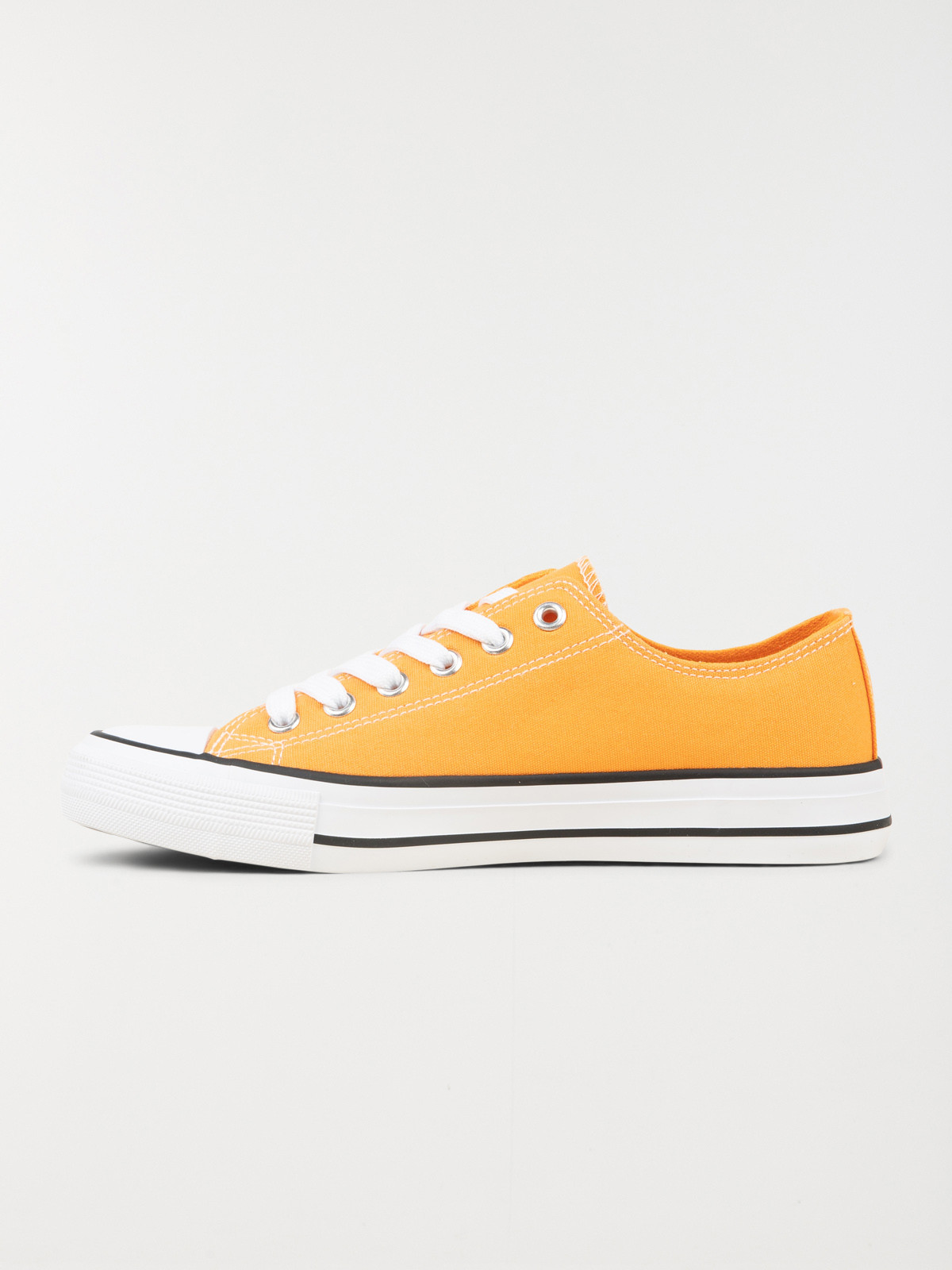 Basket toile basse femme orange (36-41)