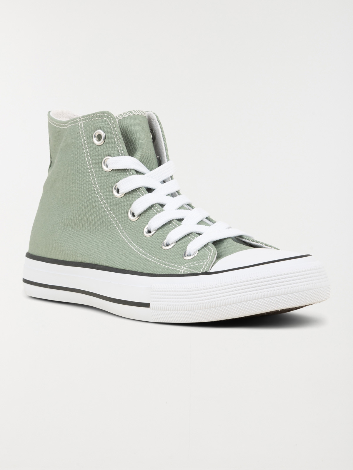 Basket toile montante femme kaki (36-41) Basket toile montante femme kaki (36-41)