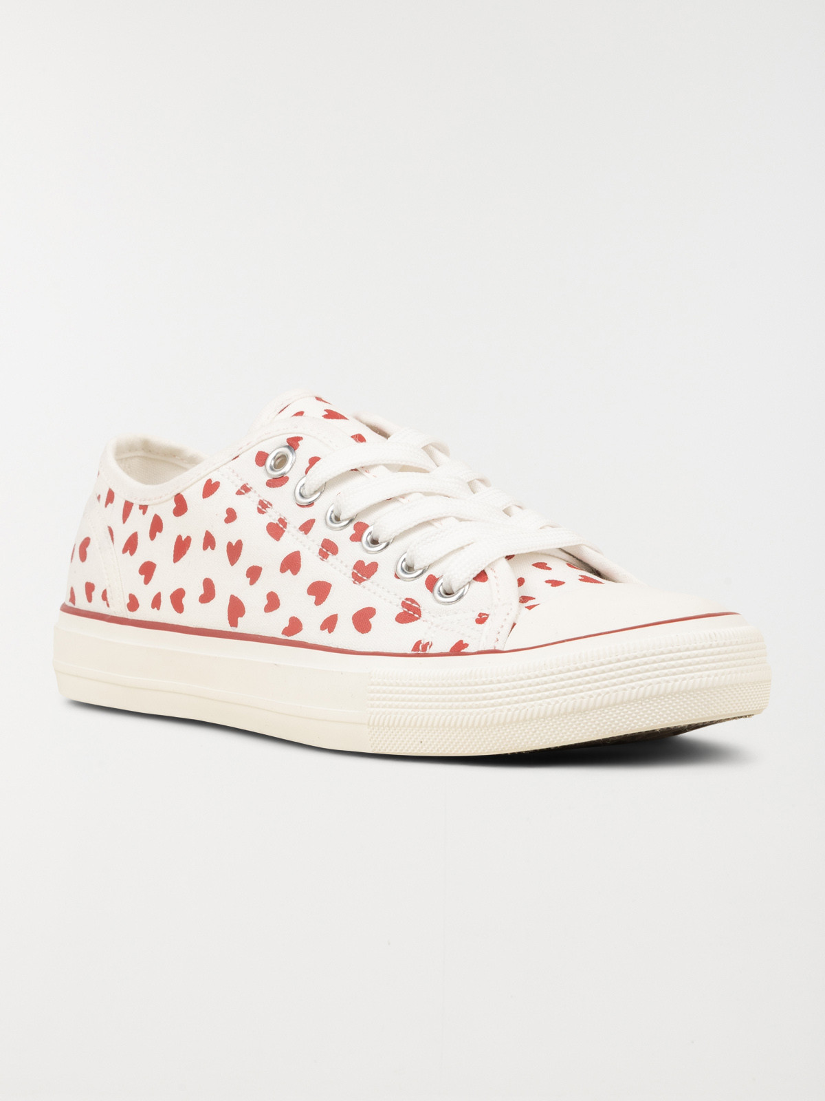 Basket toile femme coeur (36-41)