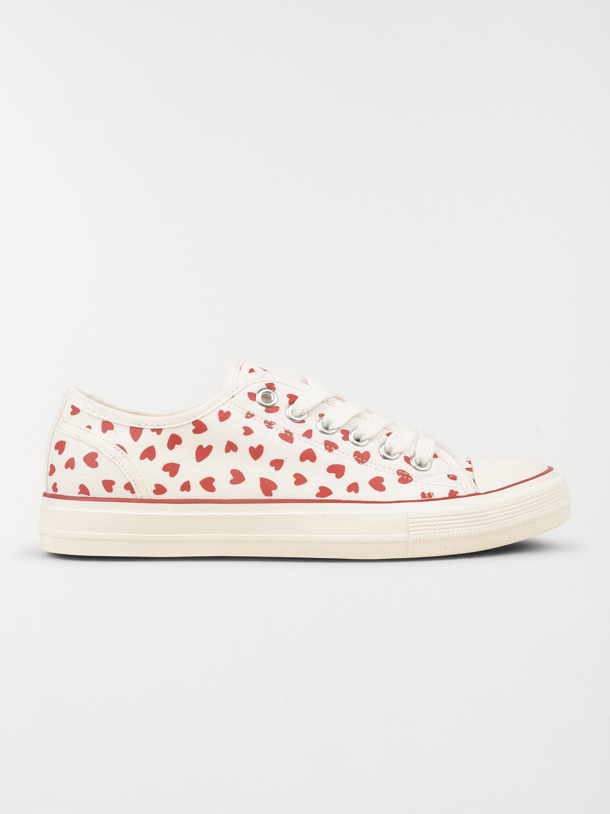 Basket toile femme coeur (36-41)