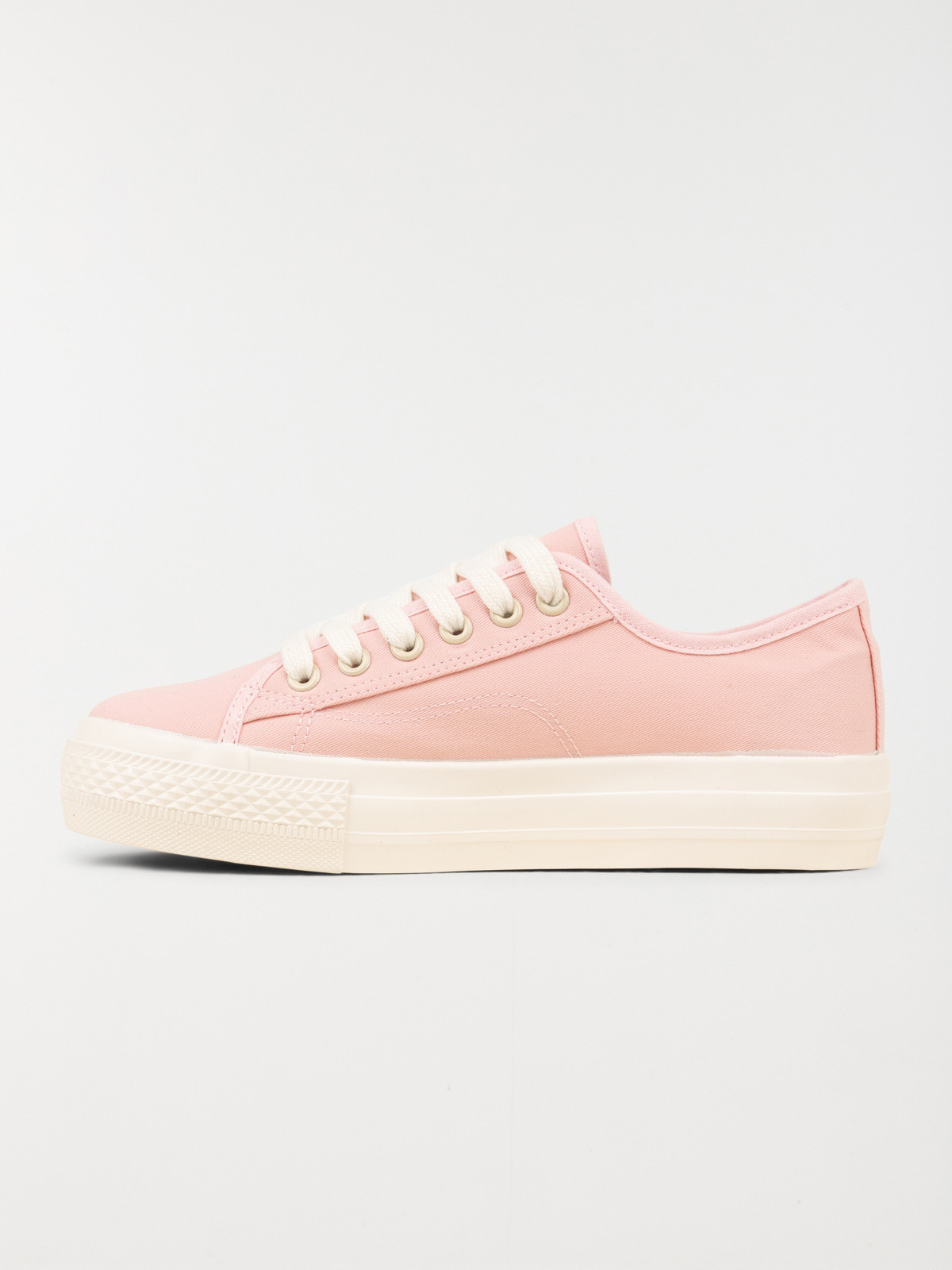 Basket toile basse femme rose (36-41)