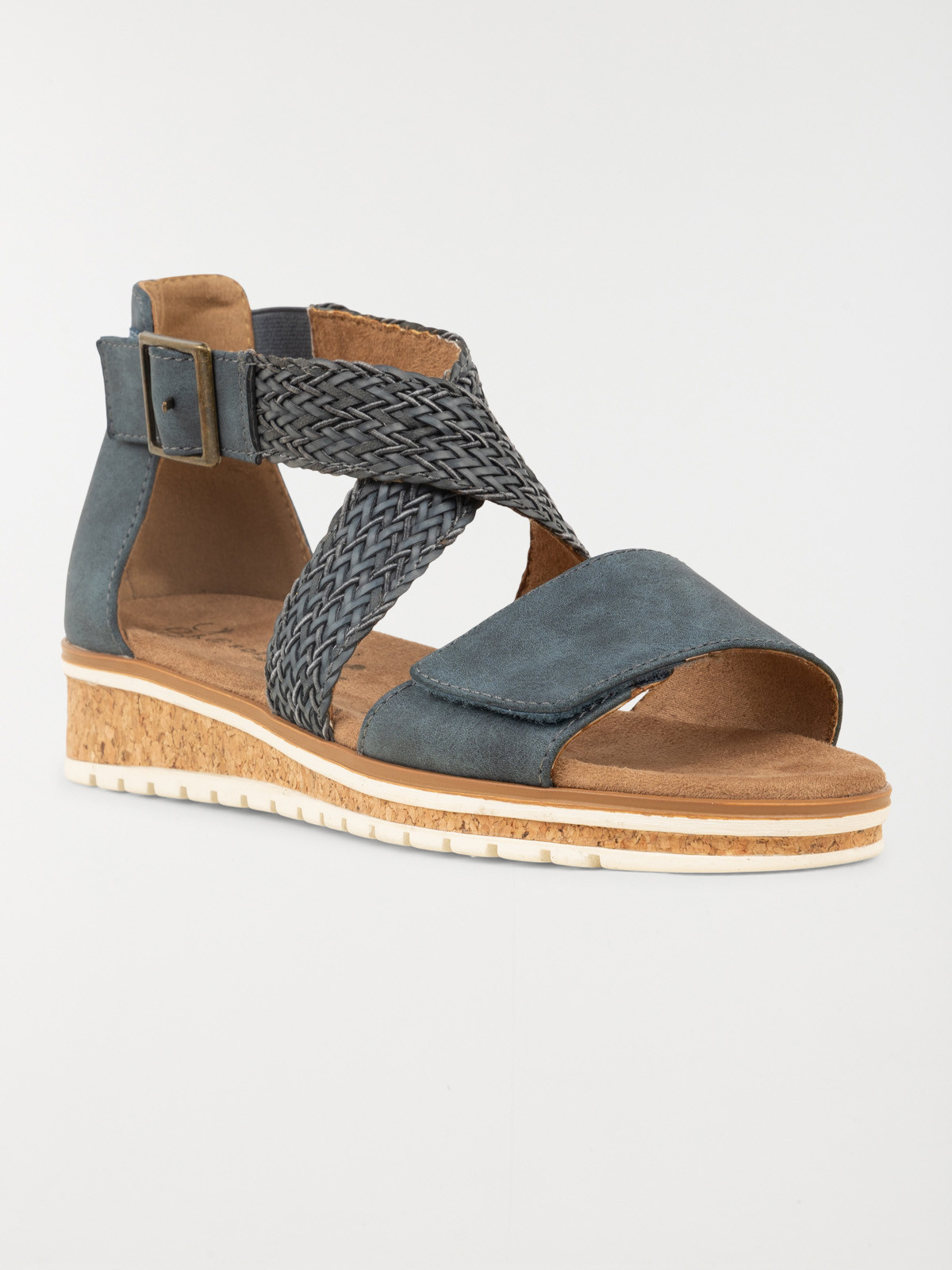 Sandale bleu semelle épaisse (36-41) Sandale bleu semelle épaisse (36-41)