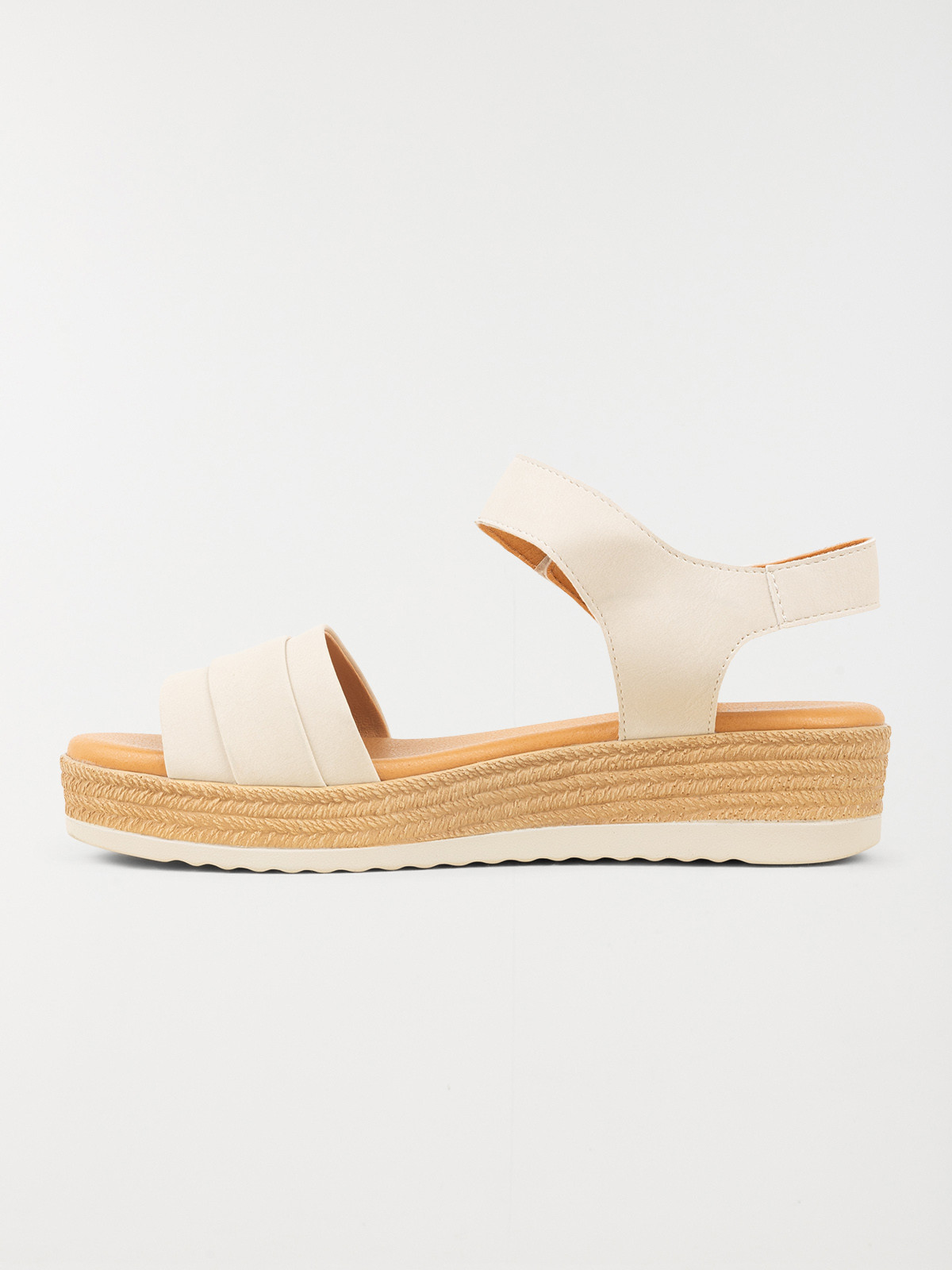 Sandales semelles épaisses beige (36-41)