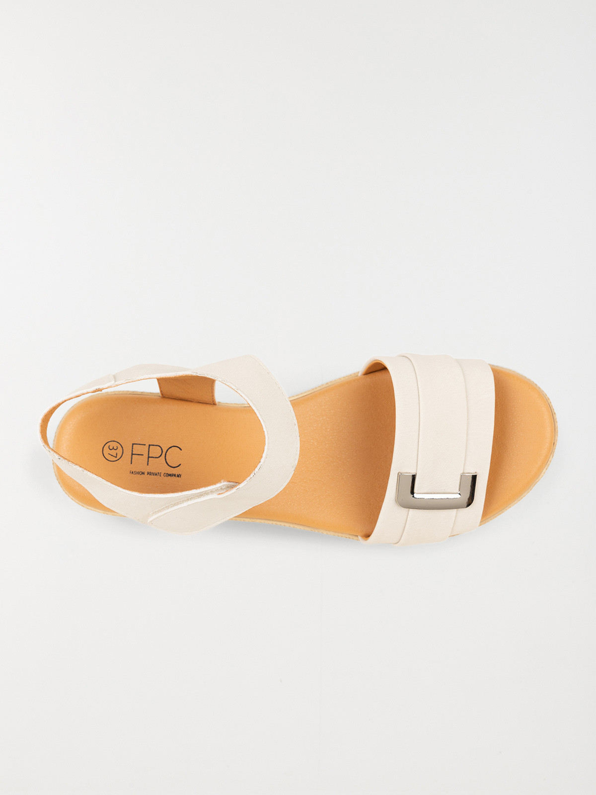 Sandales semelles épaisses beige (36-41)