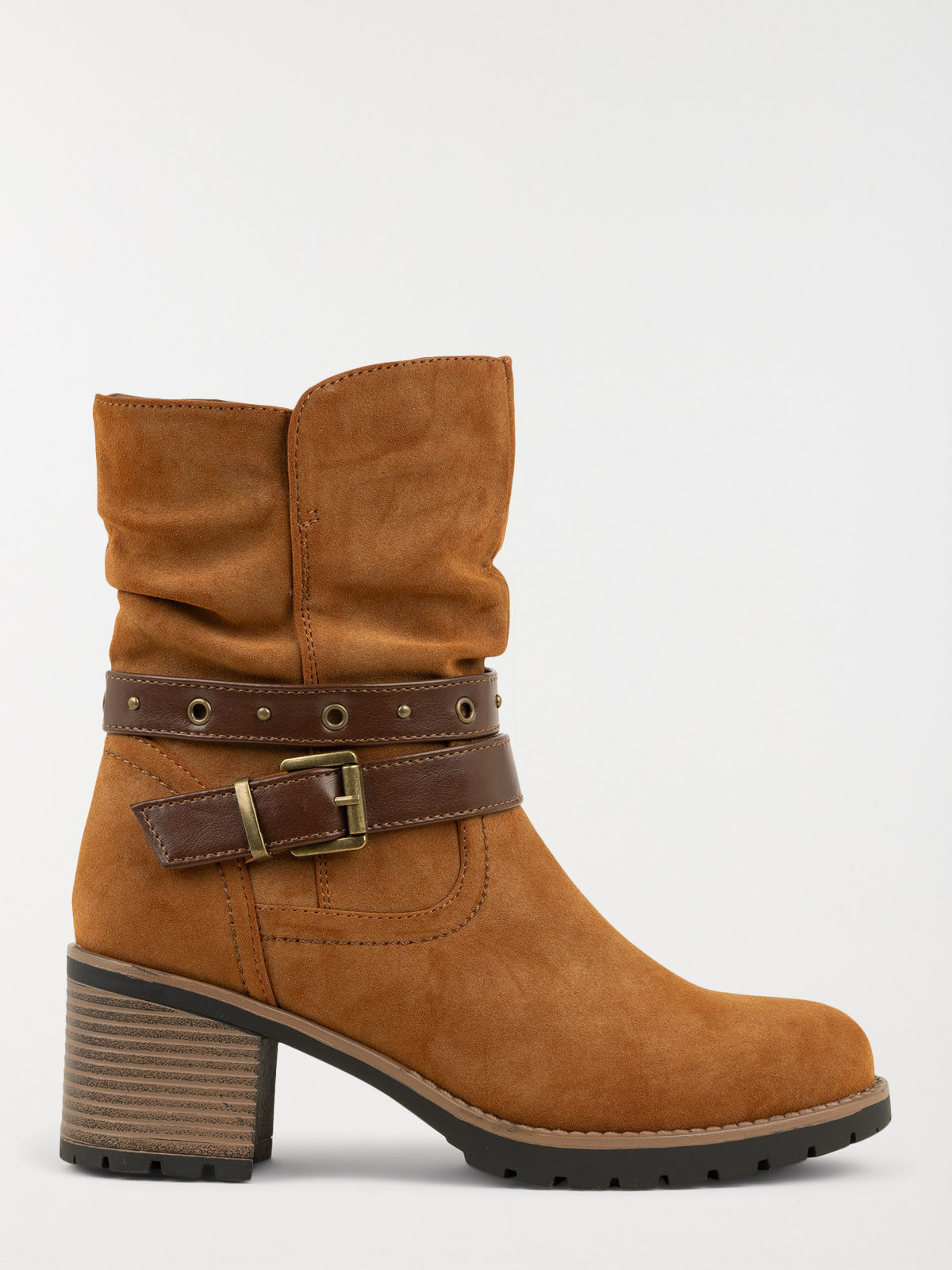 Bottines à talon suédine femme (36-41)