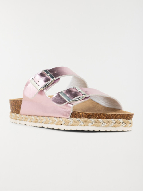 Mules plates roses femme (36-41)