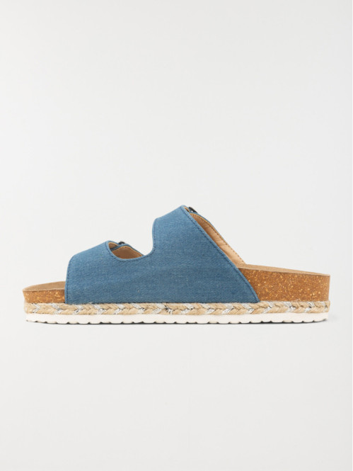 Mule plate bleu jean femme (36-41) Mule plate bleu jean femme (36-41)