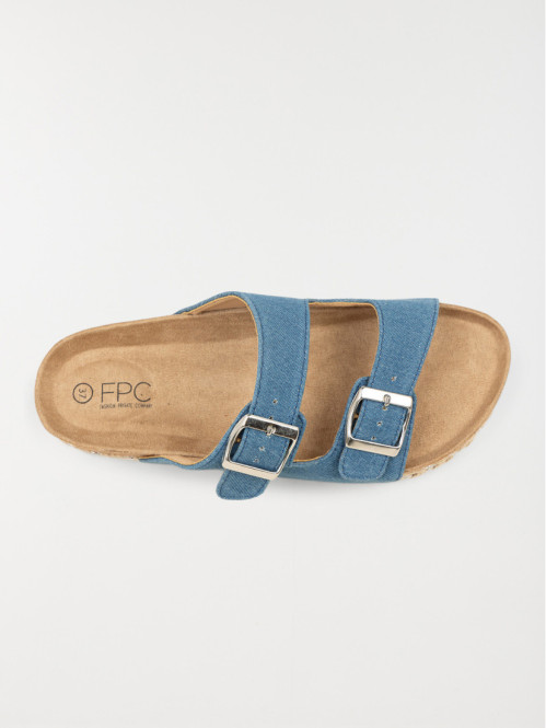 Mule plate bleu jean femme (36-41) Mule plate bleu jean femme (36-41)