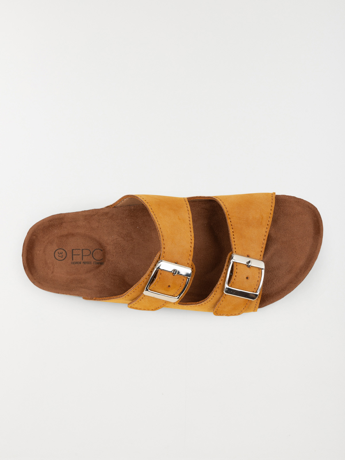 Mule 2 brides camel femme (36-41)