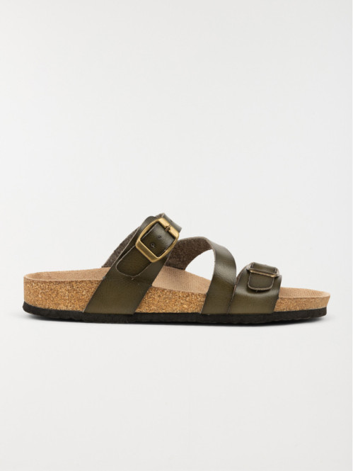 Mules plates vertes femme (36-41)