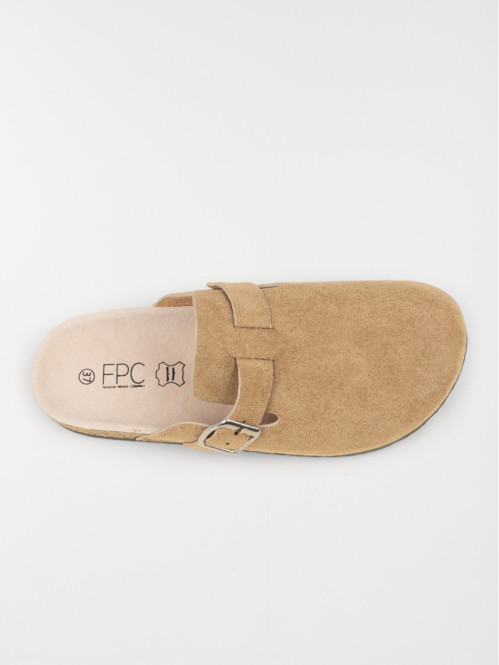 Mules plates femme beige (36-41)